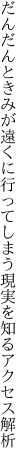 だんだんときみが遠くに行ってしまう 現実を知るアクセス解析