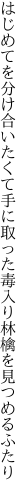 はじめてを分け合いたくて手に取った 毒入り林檎を見つめるふたり