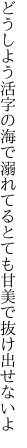 どうしよう活字の海で溺れてる とても甘美で抜け出せないよ