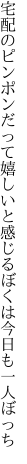 宅配のピンポンだって嬉しいと感じるぼくは 今日も一人ぼっち