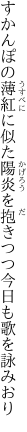 すかんぽの薄紅に似た陽炎を 抱きつつ今日も歌を詠みおり