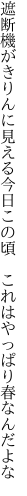 遮断機がきりんに見える今日この頃  これはやっぱり春なんだよな