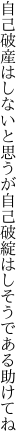 自己破産はしないと思うが自己 破綻はしそうである助けてね