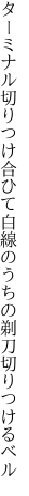 ターミナル切りつけ合ひて白線 のうちの剃刀切りつけるベル