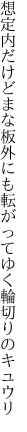 想定内だけどまな板外にも 転がってゆく輪切りのキュウリ