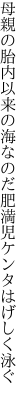 母親の胎内以来の海なのだ 肥満児ケンタはげしく泳ぐ