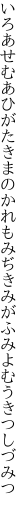 いろあせむあひがたきまのかれもみぢ きみがふみよむうきつしづみつ