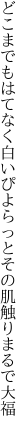 どこまでもはてなく白いぴよらっと その肌触りまるで大福