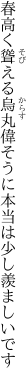 春高く聳える烏丸偉そうに 本当は少し羨ましいです