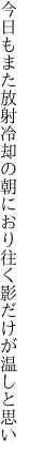 今日もまた放射冷却の朝におり 往く影だけが温しと思い