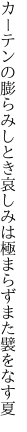 カーテンの膨らみしとき哀しみは 極まらずまた襞をなす夏