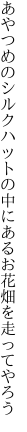 あやつめのシルクハットの中にある お花畑を走ってやろう