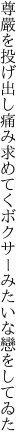 尊嚴を投げ出し痛み求めてく ボクサーみたいな戀をしてゐた