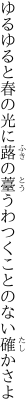 ゆるゆると春の光に蕗の薹 うわつくことのない確かさよ