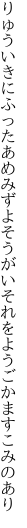 りゅういきにふったあめみずよそうがい それをようごかますこみのあり