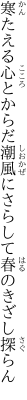 寒たえる心とからだ潮風に さらして春のきざし探らん