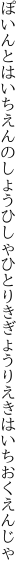 ぽいんとはいちえんのしょうひしゃひとり きぎょうりえきはいちおくえんじゃ