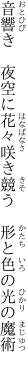 音響き　夜空に花々咲き競う 　形と色の光の魔術