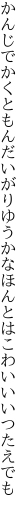 かんじでかくともんだいがりゆうかな ほんとはこわいいいつたえでも