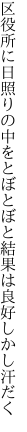 区役所に日照りの中をとぼとぼと 結果は良好しかし汗だく