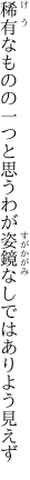 稀有なものの一つと思うわが姿 鏡なしではありよう見えず