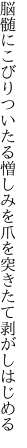 脳髄にこびりついたる憎しみを 爪を突きたて剥がしはじめる