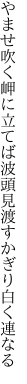 やませ吹く岬に立てば波頭 見渡すかぎり白く連なる