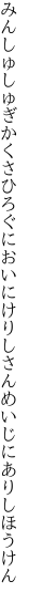 みんしゅしゅぎかくさひろぐにおいにけり しさんめいじにありしほうけん